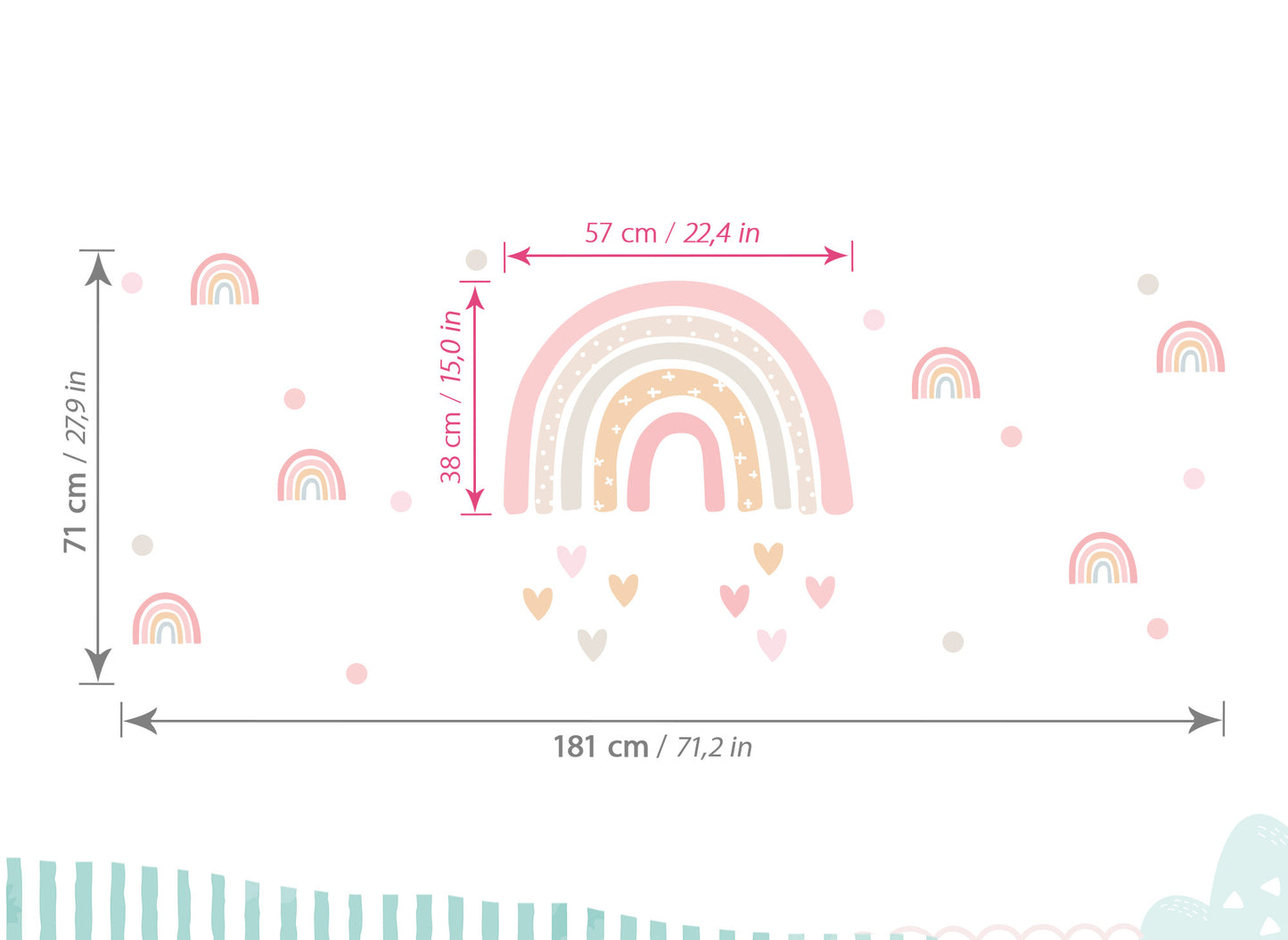Wandtattoo Regenbogen DK1101