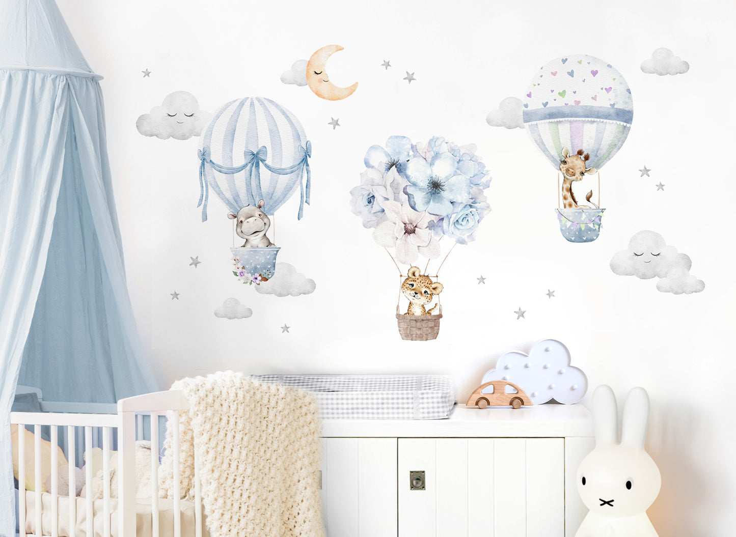 Wall Decal Animals & Hot Air Balloons DK1059