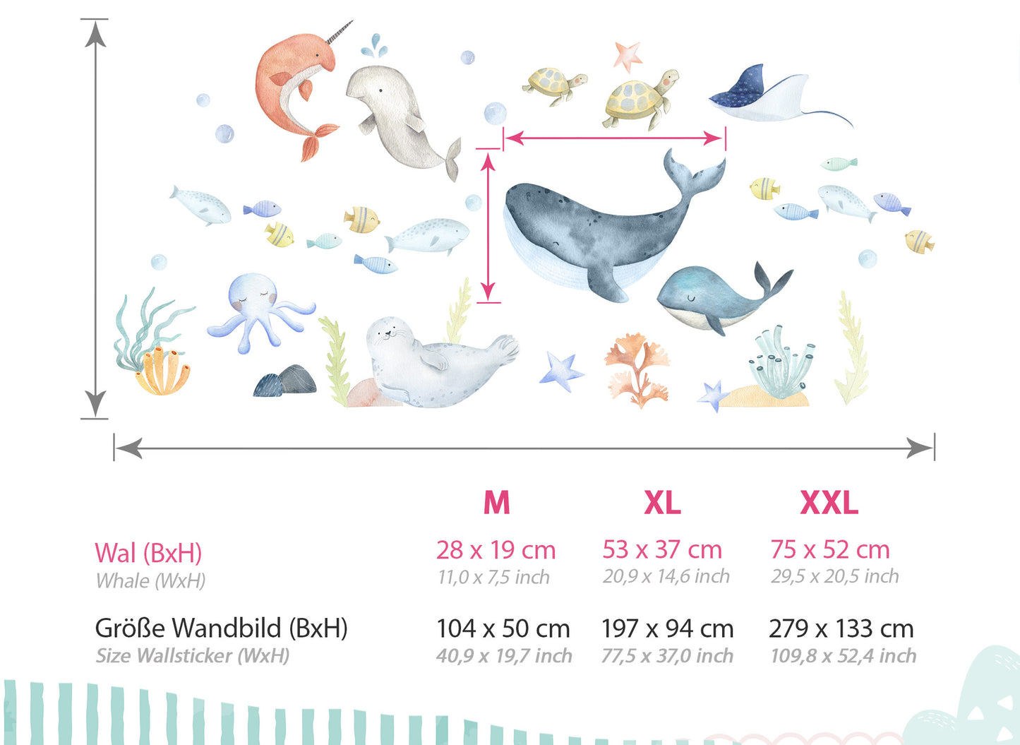 Wall Decal Underwater World DK1065