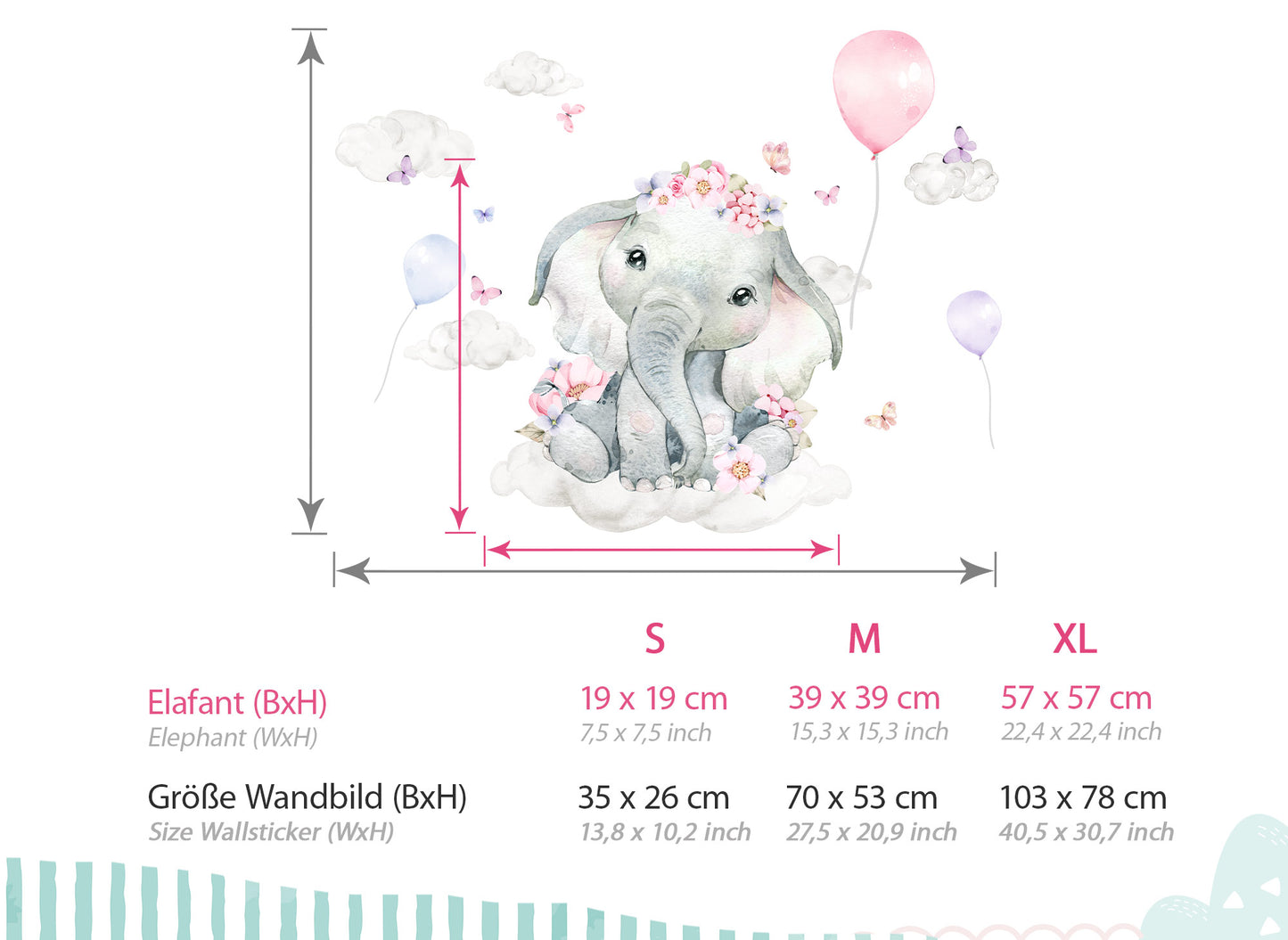 Wandtattoo Elefant DK1105