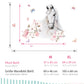 Wall Decal Horse Head with Butterflies DK1048